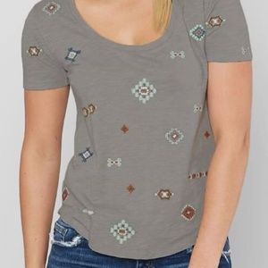 Lucky Brand Embroidered T Shirt